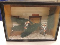 Vintage Military Soldiers Diorama