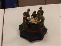 Vintage Military Toy Solider Display-WWII