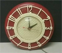 Vintage Spartus Wall Clock Electric Working