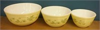 Trio Of Vintage Pyrex Bowls