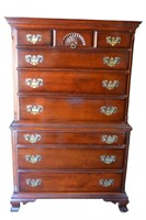 Solid Mahogany Chest on Chest.