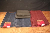 Four Blue & Red Kitchen Rugs & Shoe Rack
