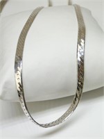 925 Silver Herringbone Necklace