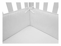 American Baby Company 150-WH Percale Crib Bumper