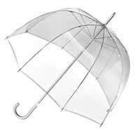 Totes Manual Open Bubble Umbrella, Clear