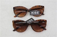 (2) Sundaze Vintage Fashion Sunglasses, Brown