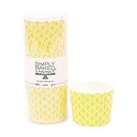 (3) Simply Baked 20 Paper Baking Cups Yellow
