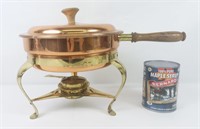 Caquelon en cuivre - Fondue kit