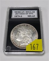 1879-S (Rev. of 1879) Morgan dollar, MS-63