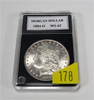 1884-O Morgan dollar, MS-62