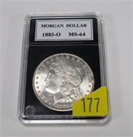 1883-O Morgan dollar, MS-64