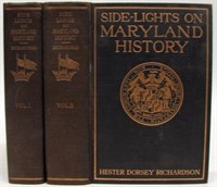 (2) VOLS. RICHARDSON SIDE LIGHTS ON MD HISTORY