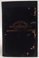 RAILROAD MAP OF PENNSYLVANIA, 1904