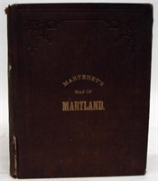 MARTINET'S MAP OF MARYLAND-ATLAS EDITION 1866