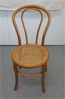 Bent Wood and Rattan Bottom Chair