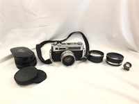 Yashica GS Electro 35 Film Camera And Lenses