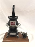 Pot Belly Cook Stove and  Coal Bucket Decor