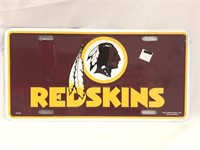 New NFL Novelties Redskins License Plate Tag