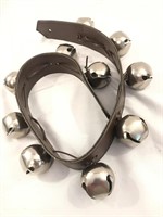 Sleigh Bells on Leather Belt