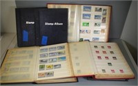 Six albums of world stamps