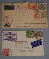 Two 1934 first airmail commemorative envelopes