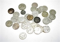 Quantity Australian pre-decimal 3d silver coins