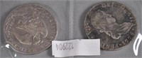 Two Mexican silver coins