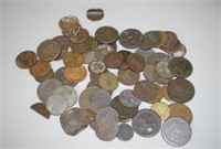 Collection early English penny coins
