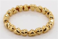 14ct gold Pandora heart ring