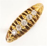 Antique 18ct gold diamond ring