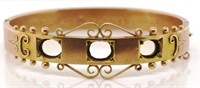 Antique Australian gold bangle for restoration
