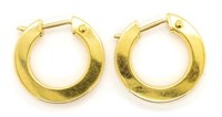 18ct gold earrings,
