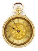 Edwardian 18ct gold ladies pocket watch.