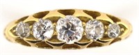Antique diamond and 18ct gold ring.