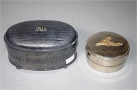 Vintage American silver plate trinket box
