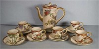 Japanese Soko China Satsuma coffee set for 6