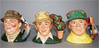 Three various Royal Doulton character jugs