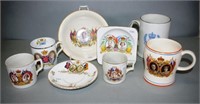 Eight various Royal Commemorative porcelain items