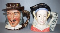 Two Royal Doulton character jugs