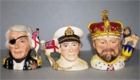 Three various Royal Doulton character jugs