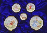 Limited edition Doulton 'Bunnykins' enamel dishes