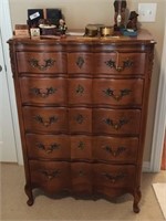 French Country Scalloped 5 Drawer Chest