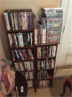 2 DVD Stands with Movies Included
