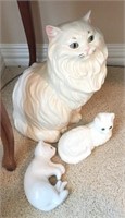 Alcoboca Ceramic Cat with Glass Eyes,