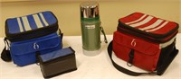 Stanley Thermos and 2 Nylon Lunch Kits