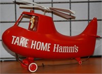 "Take Home Hamm's" Plastic Display Helicopter