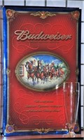 Budweiser Limited Edition Bottle with 4 Glasses.