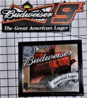 Bud Great American Lager Lighted Sign, Mirror