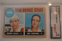 1968 Johnny Bench, Ron Tompkins Card