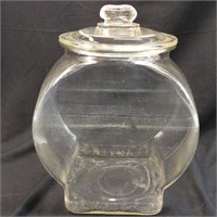 VINTAGE PLANTERS FISHBOWL GLASS JAR